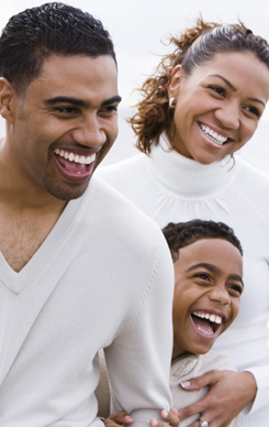 Family Smiling in St. Augustine, Florida