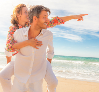 Couple on the Beach in St. Augustine, Florida